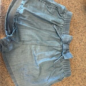 Pink Chicken Light Blue Kids Shorts